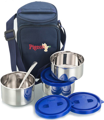 

Pigeon Pg 03 3 Containers Lunch Box(800 ml), Blue