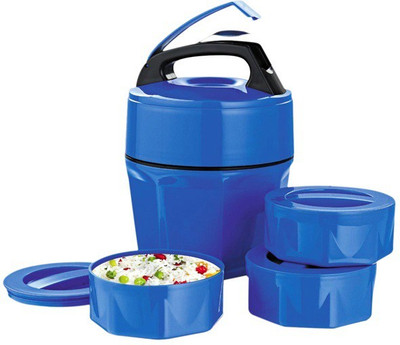 

Demkas Octomeal 3 Containers Lunch Box(750 ml), Blue