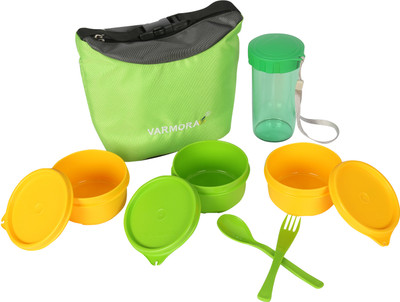 

Varmora MSbox1 3 Containers Lunch Box(150 ml), Green