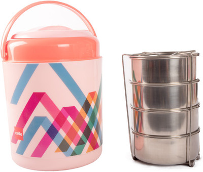 

Cello 134591 4 Containers Lunch Box(1000 ml), Pink