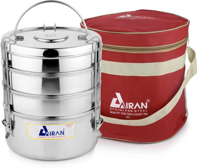 

Airan 1153 4 Containers Lunch Box(1500 ml), Steel