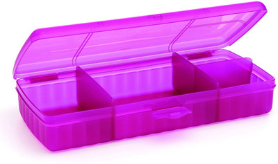 

Tupperware jumbo sandwhich keeper 4 Containers Lunch Box(1000 ml), Pink