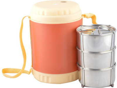 

Cello CTL0042 3 Containers Lunch Box(750 ml), Beige