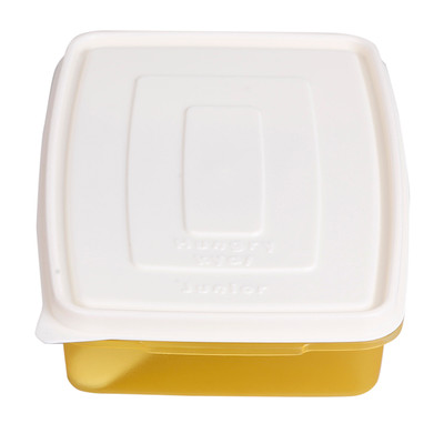 

Brecken Paul with Spoon and Fork 2 Containers Lunch Box(500 ml), Yellow