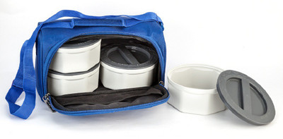 

Caryn zippy 4 Containers Lunch Box(2000 ml), Multicolor