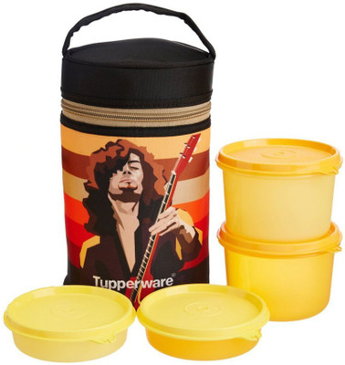 

Tupperware Rocker 4 Containers Lunch Box(400 ml), Multicolor
