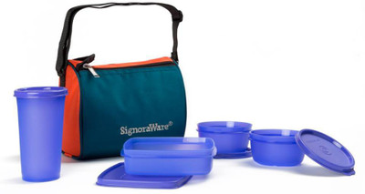 Signoraware Best Sapphire 4 Containers Lunch Box(980 ml)