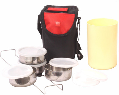 

Cello 135135 4 Containers Lunch Box(1000 ml), Red
