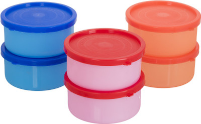

Sellebrity Combo 6 Containers Lunch Box(1200 ml), Multicolor