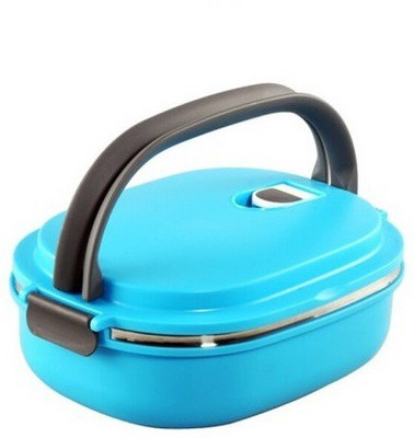 

Eshop Single Layers Stainless Steel with Handle 1 Containers Lunch Box(900 ml), Blue