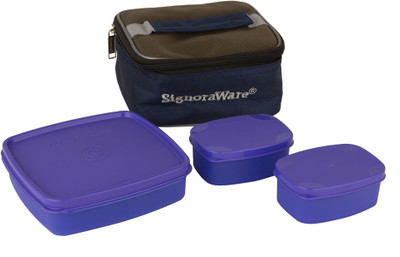 

Signoraware 523 3 Containers Lunch Box(550 ml), Pink