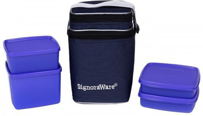 

Signoraware Director Special Lunch Box -(Big) Violet 4 Containers Lunch Box(2050 ml)