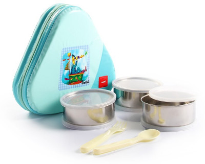 

Cello Eat N Eat 3 Containers Lunch Box(300 ml), Blue