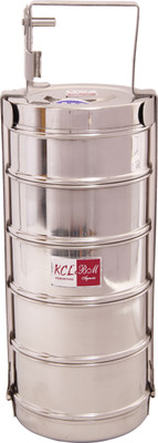 

KCL Bombay Tiffin -2 5 Containers Lunch Box, Steel