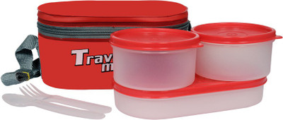 

Milton TRAVEL MATE 00 3 Containers Lunch Box(750 ml), Pink