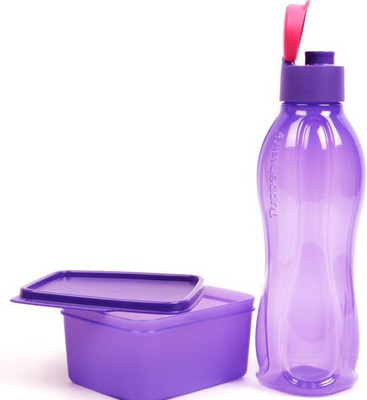 

Tupperware lujoso Xtreme set Lunch Box 1 Containers Lunch Box(500 ml), Blue;purple