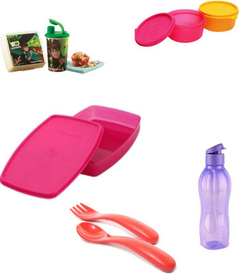 

Tupperware School Set 6 Containers Lunch Box(500 ml), Multicolor