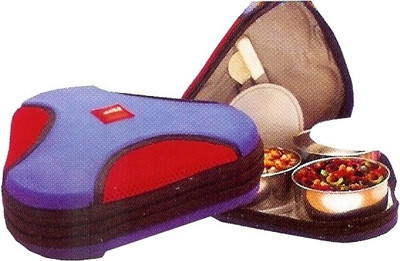 

Cello World 8901372147244 3 Containers Lunch Box(100 ml), Multicolor
