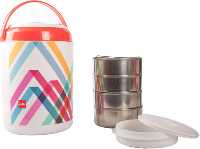 

Cello 134620 4 Containers Lunch Box(1000 ml), Red