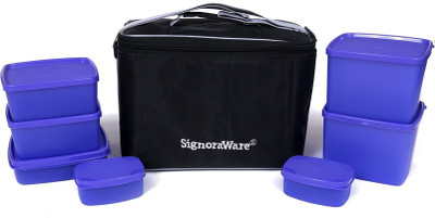 

Signoraware 537 4 Containers Lunch Box(850 ml), Violet