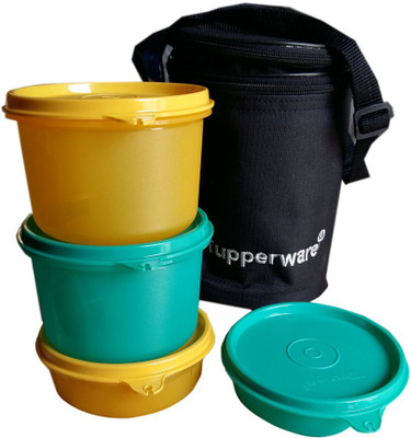 

ezeestore Executive 4 Containers Lunch Box(1000 ml), Multicolor