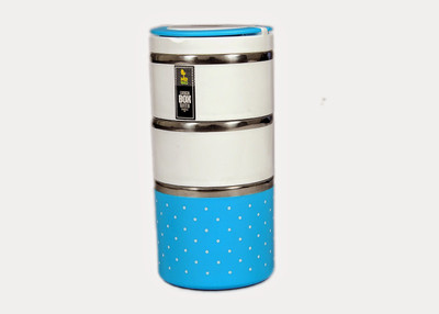 Homio LB022 3 Containers Lunch Box, Blue