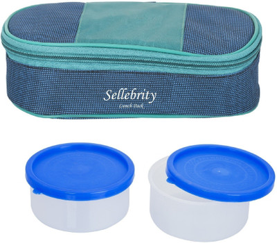 

Sellebrity Executive Royal Blue Green 2 Containers Lunch Box(400 ml)