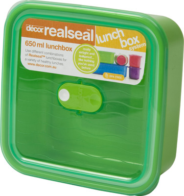 

Decor Realseal 1 Containers Lunch Box(650 ml), Green