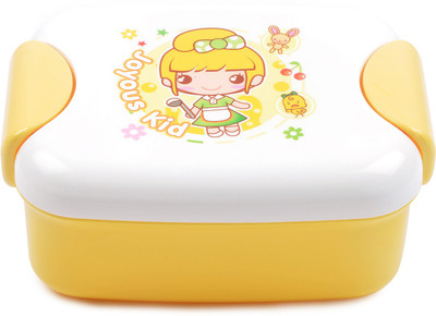 

Toddler T-LunchBox 1 Containers Lunch Box(400 ml), White;yellow