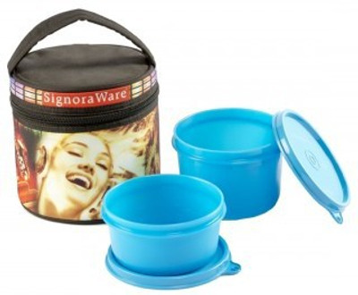 

Signoraware Jazz Executive - Blue (GenX -760ml) 2 Containers Lunch Box(760 ml)