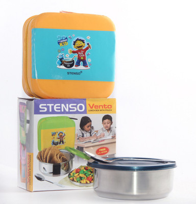

Stenso Vento 1 Containers Lunch Box(200 ml), Orange-blue