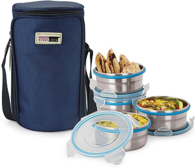 13% OFF on Steel Lock TIFFIN 1341 4 Containers Lunch Box 13% OFF on Steel Lock TIFFIN 1341 4 Containers Lunch Box
