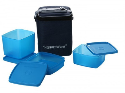 

Signoraware Director Special Lunch Box (Medium) -Blue 3 Containers Lunch Box(1700 ml)