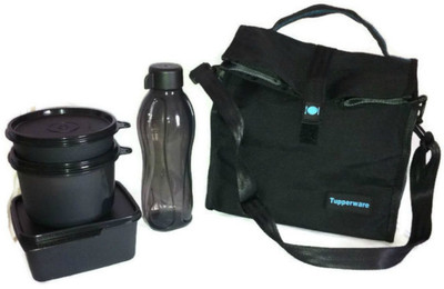 Tupperware Satchel Lunch Bag with 4 Containers Lunch Box 4 Containers Lunch Box 500 ml
