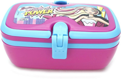 

Mattel Barbie Lunch Box with Handle 1 Containers Lunch Box(2240 ml), Multicolor
