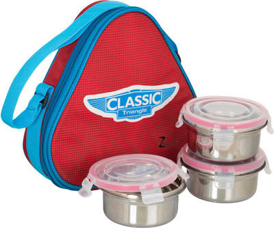 

Zanelux LB-026 3 Containers Lunch Box(750 ml), Multicolor
