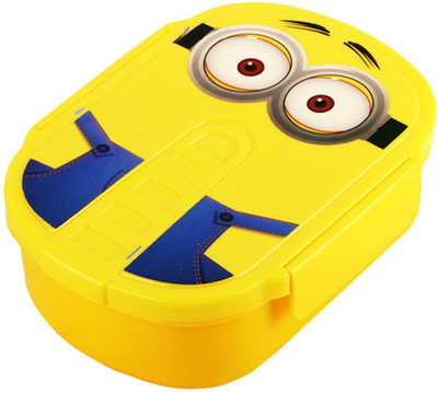 

Tuelip Despicable Me Minions Bento Case With Spoon Dinnerware Set 1 Containers Lunch Box(800 ml), Yellow