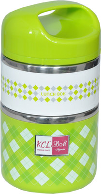 

KCL Thermo 2 in 1 Lunch Box 2 Containers Lunch Box(900 ml), Green