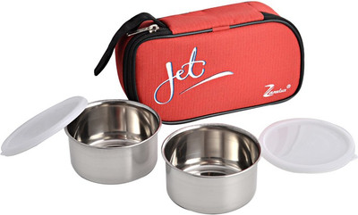 

Zanelux LB-021 2 Containers Lunch Box(500 ml), Multicolor