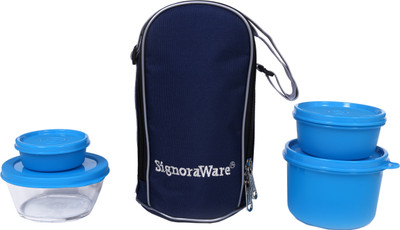 

Signoraware Celebrity 4 Containers Lunch Box(1000 ml), Blue