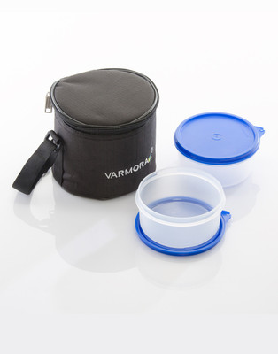 

Varmora 2 Containers Lunch Box (500 ml) 2 Containers Lunch Box(500 ml), Black;blue