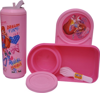 NAYASA Tiffin & Insulated Can bottle 2 Containers Lunch Box(250 ml)