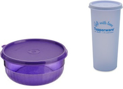 

Tupperware - 400 ml, 340 ml Plastic Grocery Container(Pack of 2, Purple, Blue), Blue;purple