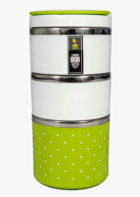 

Viva VIHOMIO3LROG 3 Containers Lunch Box(1230 ml), Green