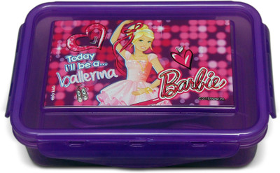

Barbie Airthight Lunch box Barbie ballerina 1 Containers Lunch Box(650 ml), Purple