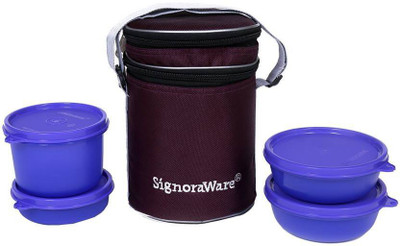 Signoraware Perfect Lunch Box With Bag 4 Containers Lunch Box(1230 ml)