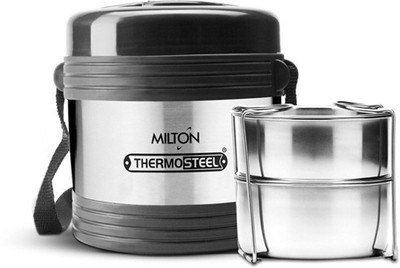 

Milton Legend 2 Lunch Box 2 Containers Lunch Box(700 ml), Silver