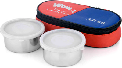 

Airan 1501 2 Containers Lunch Box(400 ml), White