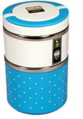 

Homio Premium 2 Containers Lunch Box(930 ml), Blue