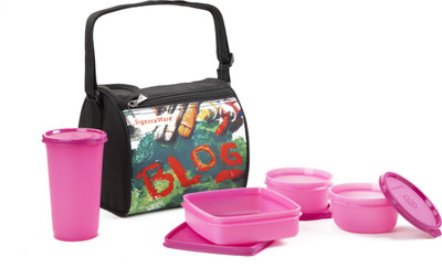 Signoraware 513 RED BLOG 4 Containers Lunch Box(950 ml) Signoraware 513 RED BLOG 4 Containers Lunch Box(950 ml)